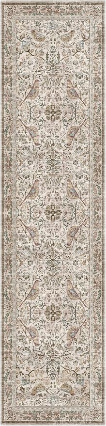 Hazo Haus Boho Moss 2'6"x10' Long Hallway Runner Rug