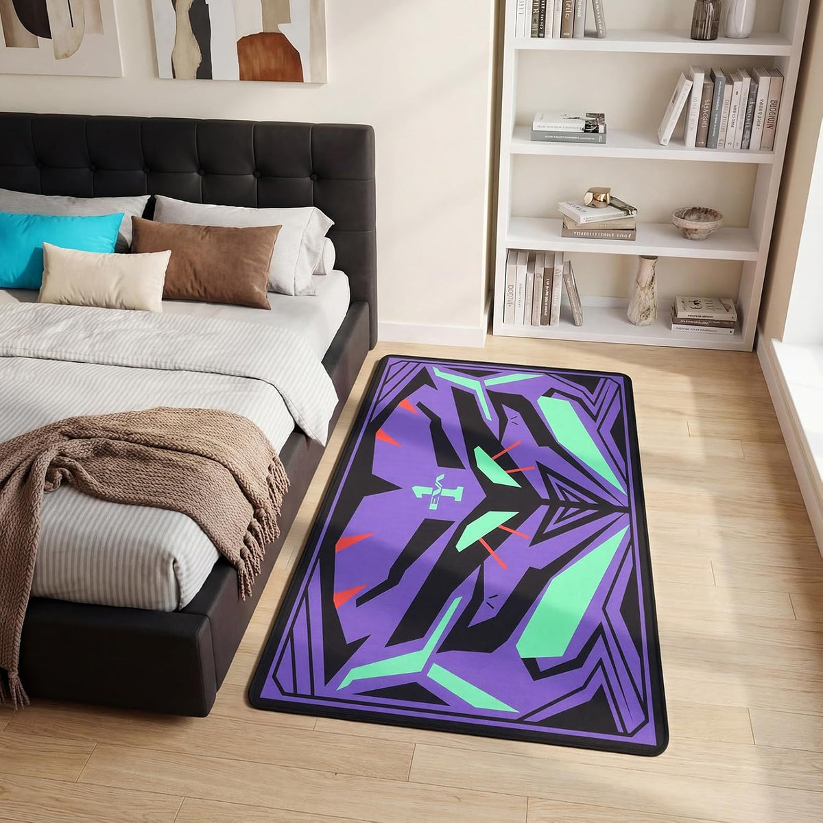Evangelion EVA-01 Facade Chair Mat, 43x71 Inch Gaming Office Floor Mat