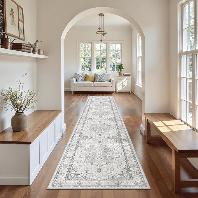 Madane Hallway Runner Rug 2x12, Long Washable Runner Rugs 12ft