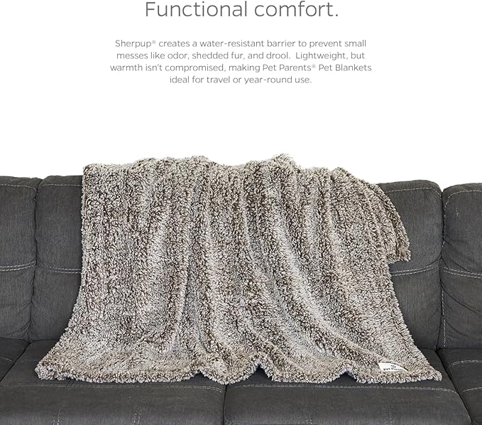 Pet Parents Premium Pet Blanket - Water Resistant, Perfect for Crates, Calming, Large, Medium, Small Dogs & Puppies - Color: Chocolate, Size: 32x40