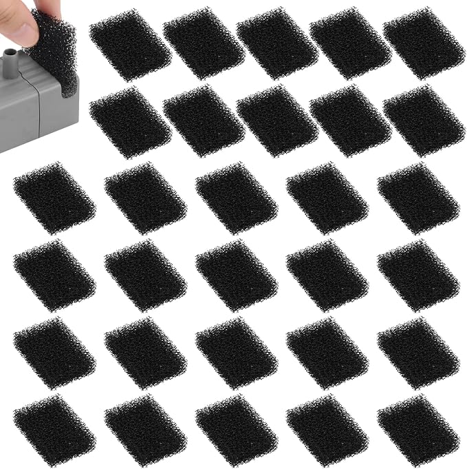 30pcs Pet Fountain Replacement Filter, Cat Drink Water Filter Replace Foam