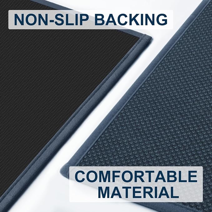 LEKEEPGO Door Mat 17"x29", Non Slip Door Mat Indoor Entrance, Rubber Backing