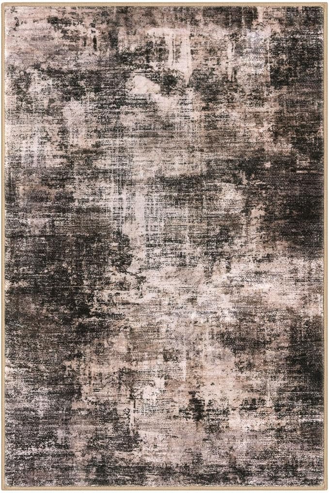IOHOUZE Abstract Area Rug 4x6 Ft Washable Rugs