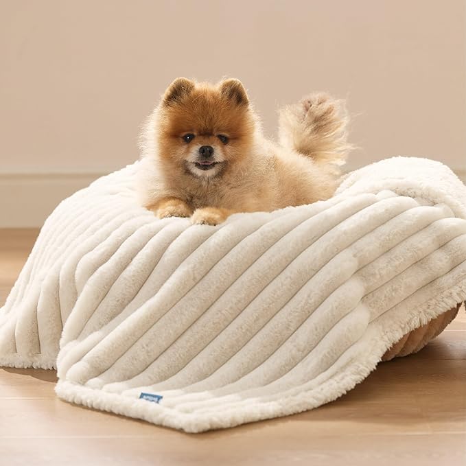 Bedsure Waterproof Dog Blankets and Washable Dog Bed