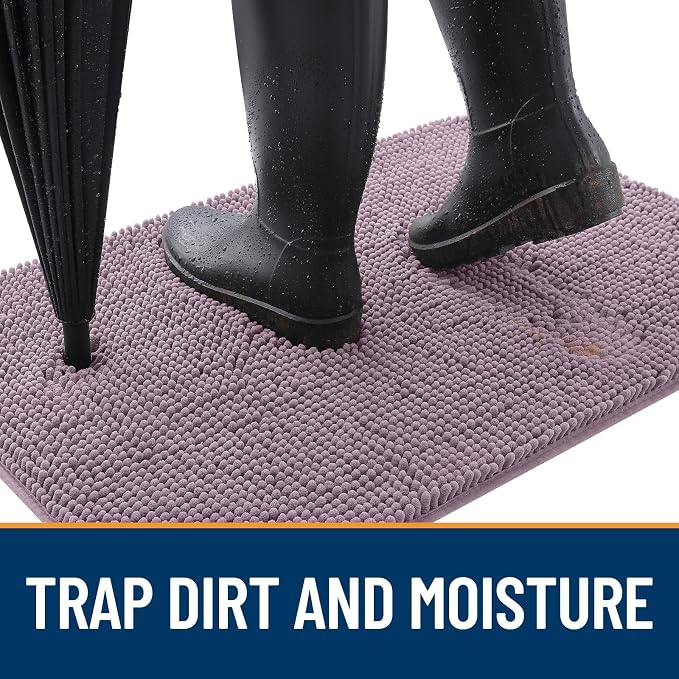 OLANLY Dog Door Mat for Muddy Paws 47x32, Absorbs Moisture and Dirt, Absorbent