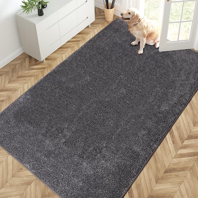 PURRUGS Easy Care Area Rug 4.5ft x 7ft, Non-Slip Washable Entryway Rug