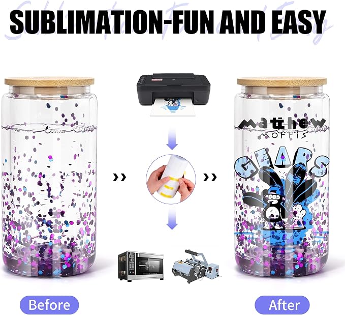 AGH 16OZ Sublimation Snow Globe Glass