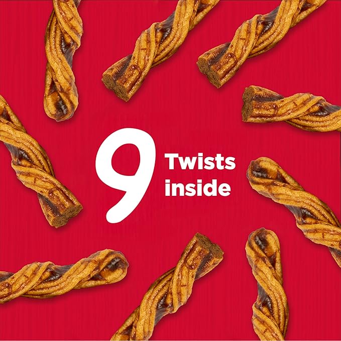 Country Kitchen Rawhide Free Beef Twists Dog Chews, Made with Real Beef, Highly Digestible, Gluten Free, 9 Count