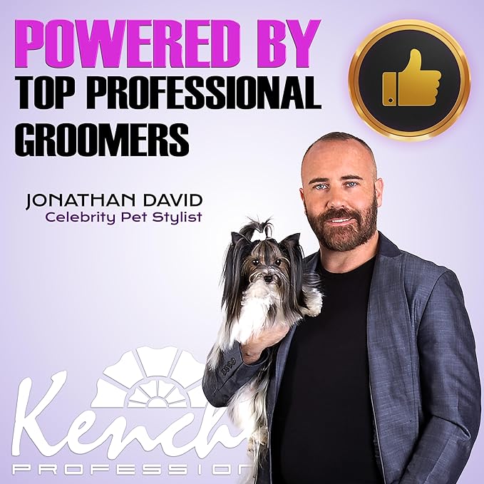 Kenchii Flash Dog Clippers for Grooming 4-in-1 Digital Cordless Cat & Dog Grooming Clipper for Pet Care, Precision Pet Grooming Trim, Shape, and Style Effortlessly, Black