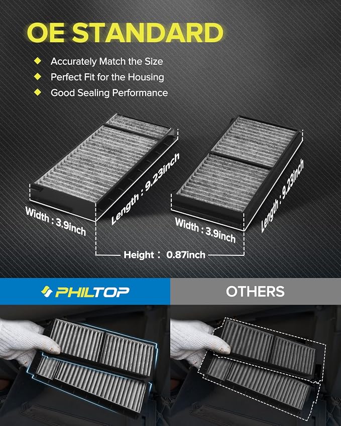 PHILTOP Cabin Air Filter, Replacement