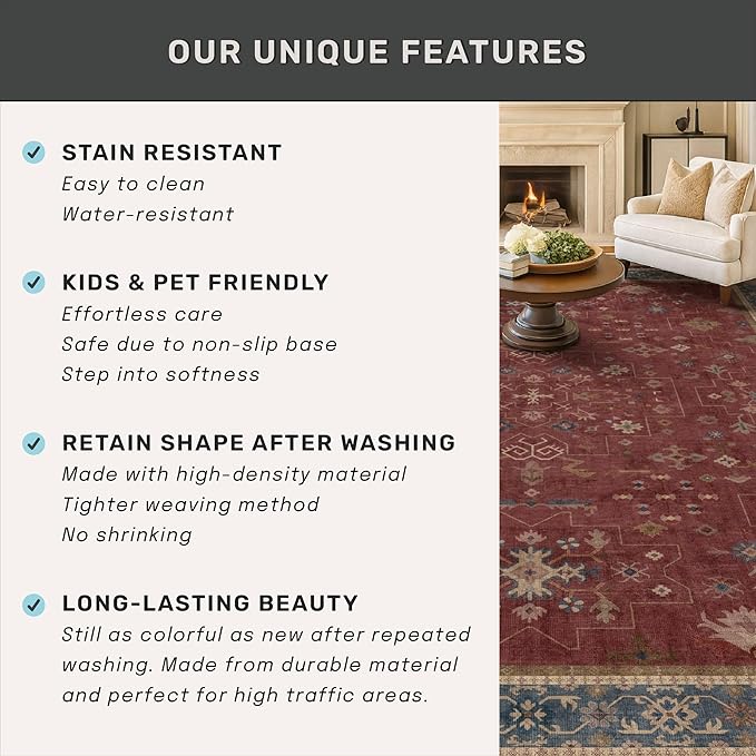 Washable 3x4 Rugs for Entryway