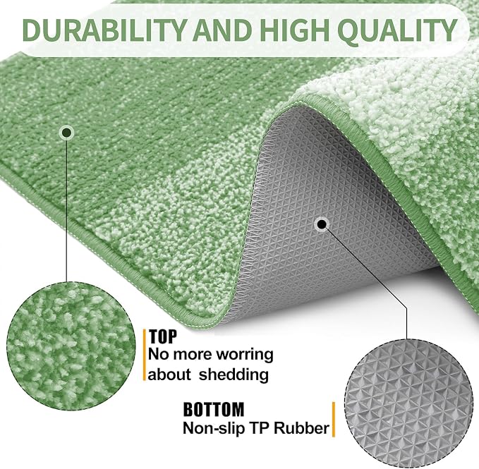 Kitinjoy Indoor Outdoor Door Mat, 40x24 Non-Slip Absorbent Dirt Trapper