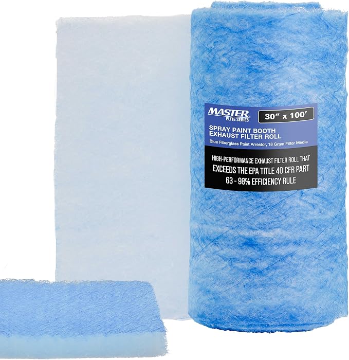 Master Elite Premium Paint Spray Booth Exhaust Filter Roll