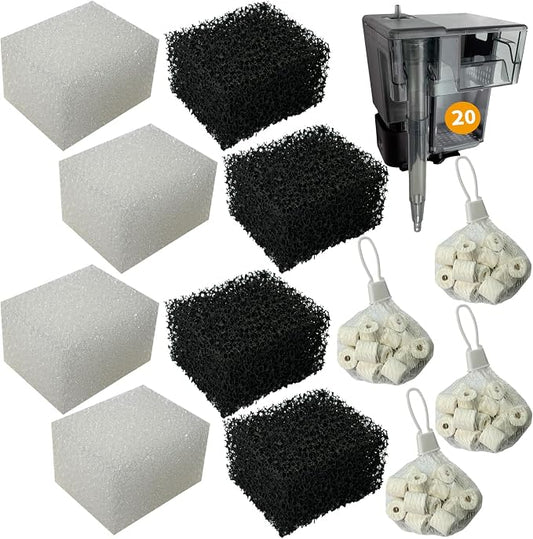 4 Set of Three-Stage Filtration Tank Filter Maintenance Kit, Replacement