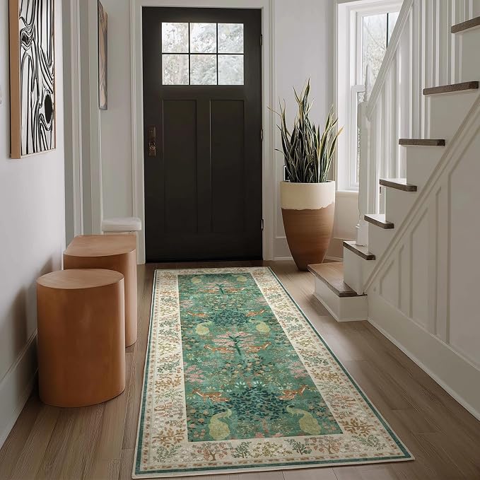 Runner Rug Washable Kitchen Runner: 2'x 6' Hallway Runner Rugs Stain Resistant