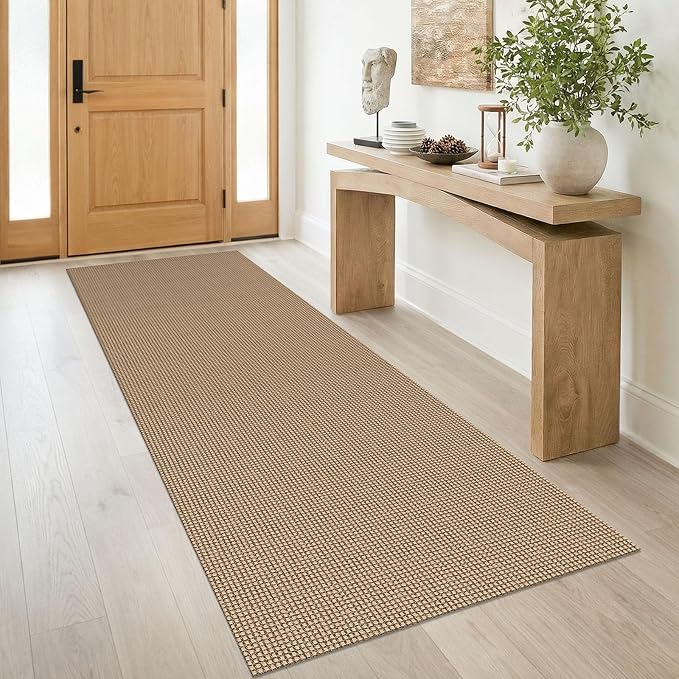 IOHOUZE Washable Runner Rug 3x8 Non Slip Rubber Backed Wide Hallway Runner