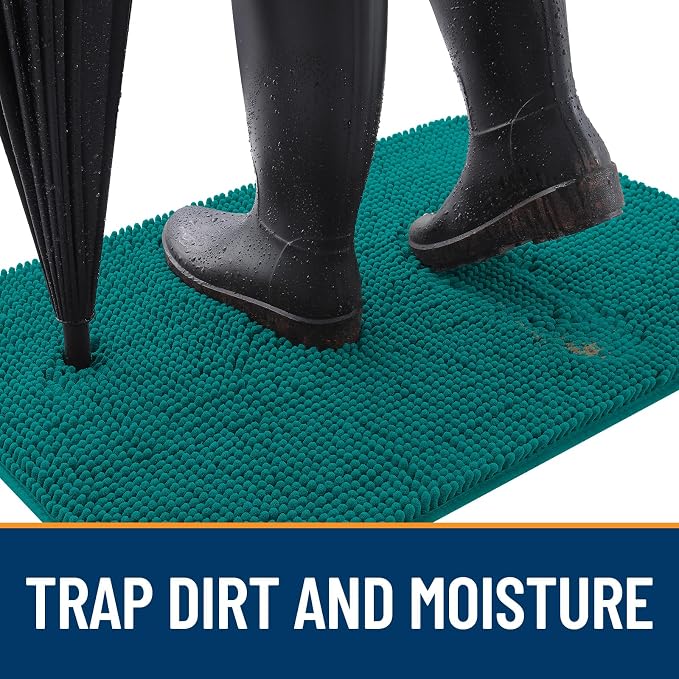 OLANLY Dog Door Mat for Muddy Paws 48x30, Absorbs Moisture and Dirt, Absorbent