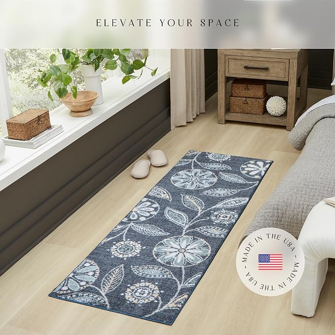 Maples Rugs Reggie Floral Runner Rug