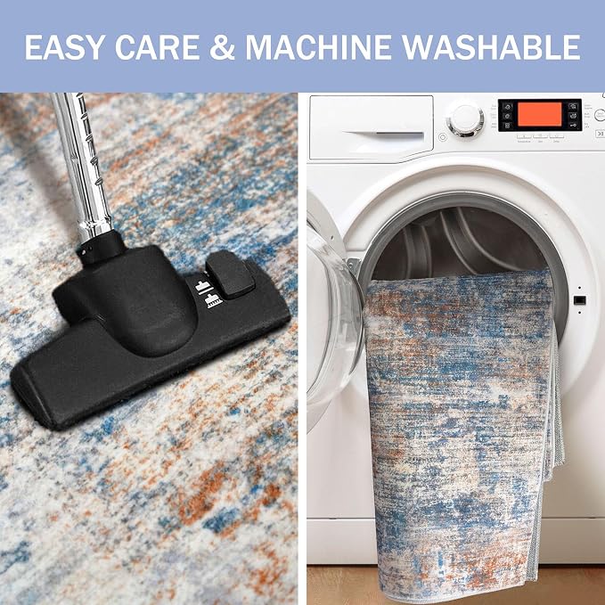 IOHOUZE Abstract Runner Rug 2x6 Ft Washable Runners
