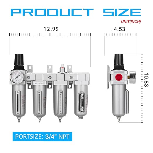 NANPU 3/4" NPT Industrial Grade 4 Stage Air Drying System