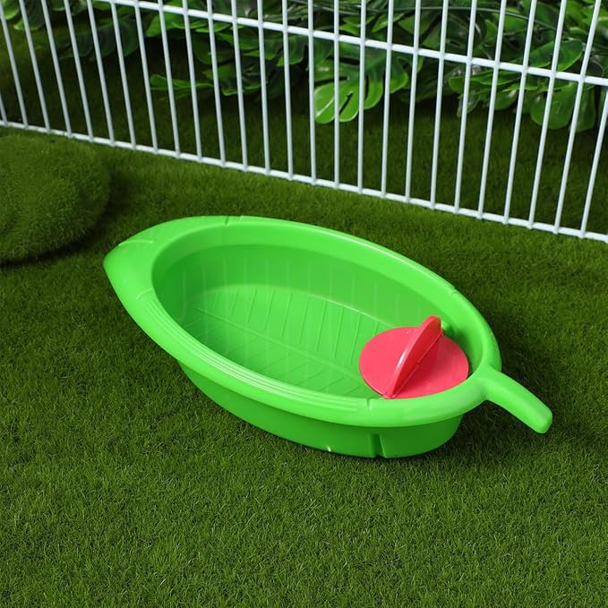 TEHAUX Parrot Bathing Toy Large Capacity Bird Bath Tub for Cage Small Birds Parakeets Cockatiels Budgerigar Indoor Pet Bath Accessory