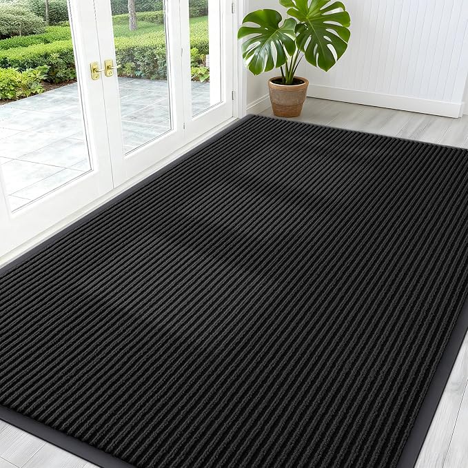 OLANLY Front Door Mat Indoor Outdoor Entrance, Waterproof Heavy Duty Doormat