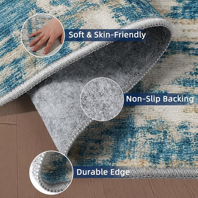 Runners for Hallways 2x8 Kitchen Runner Rugs，Modern Abstract Rug Runners for