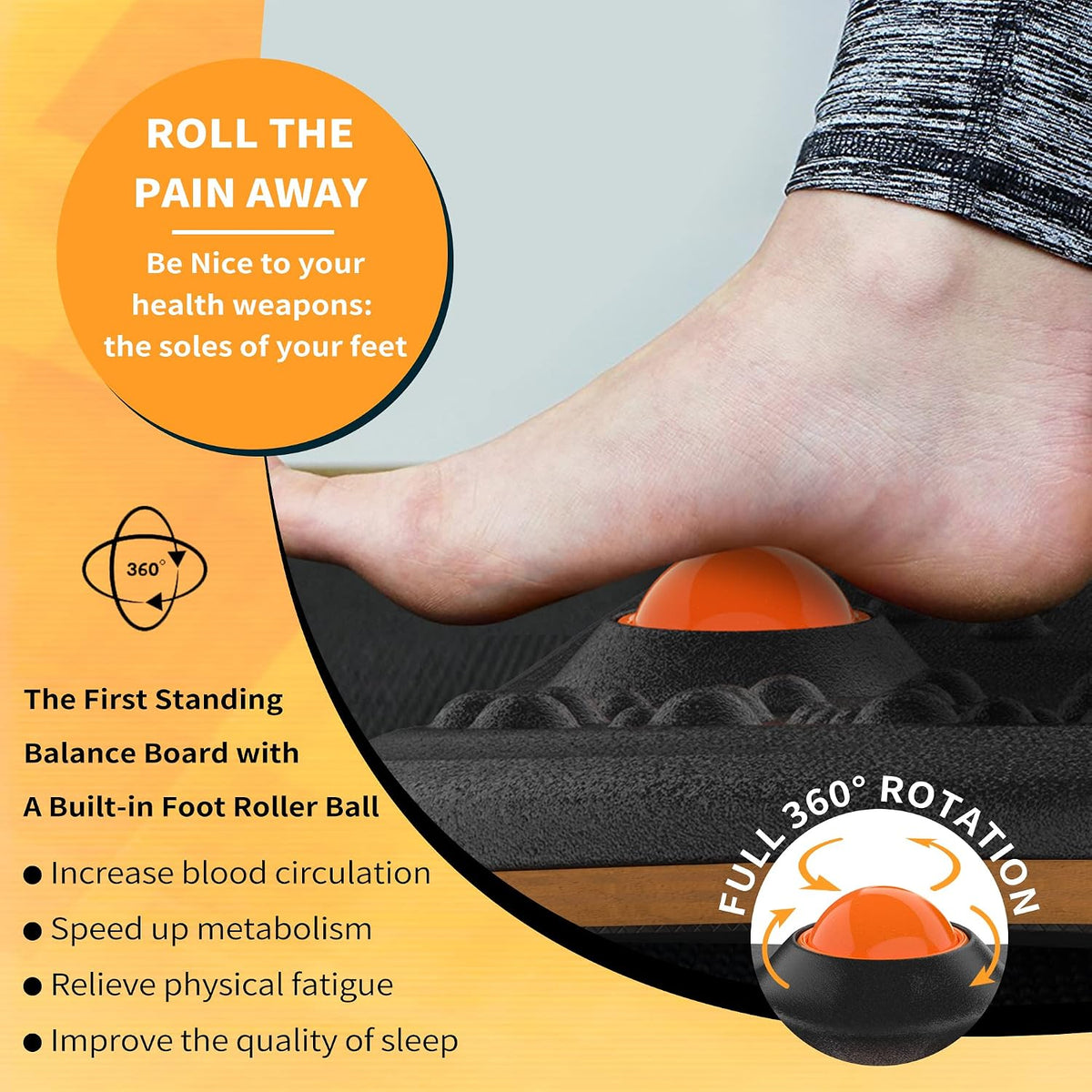Trobing Standing Desk Mat Balance Board