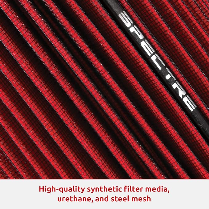 Spectre Universal Clamp-On Air Filter: High Performance, Washable Filter: Round