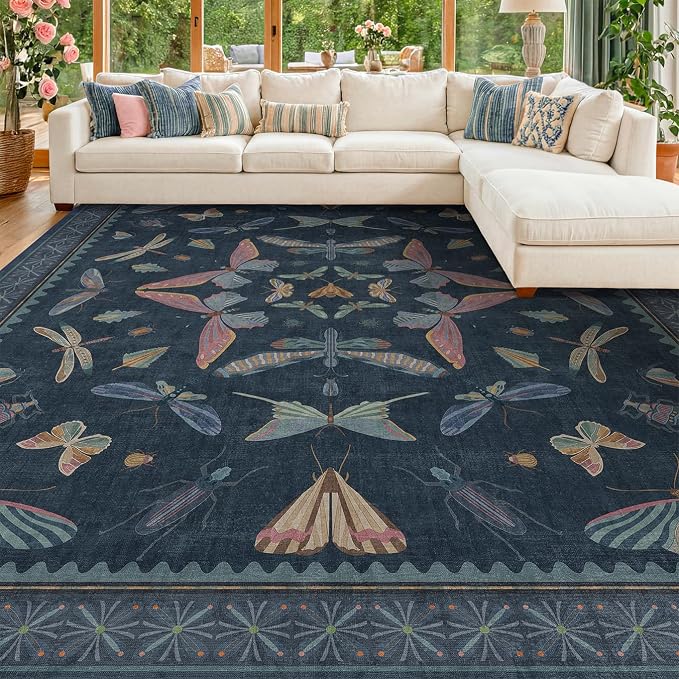8x10 Large Farmhouse Rugs for Living Room