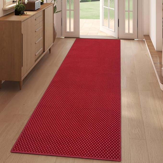 YDKGL 2x6 ft Kitchen Runner Rug Mat Non Slip Boho Woven Hallway Runner Washable