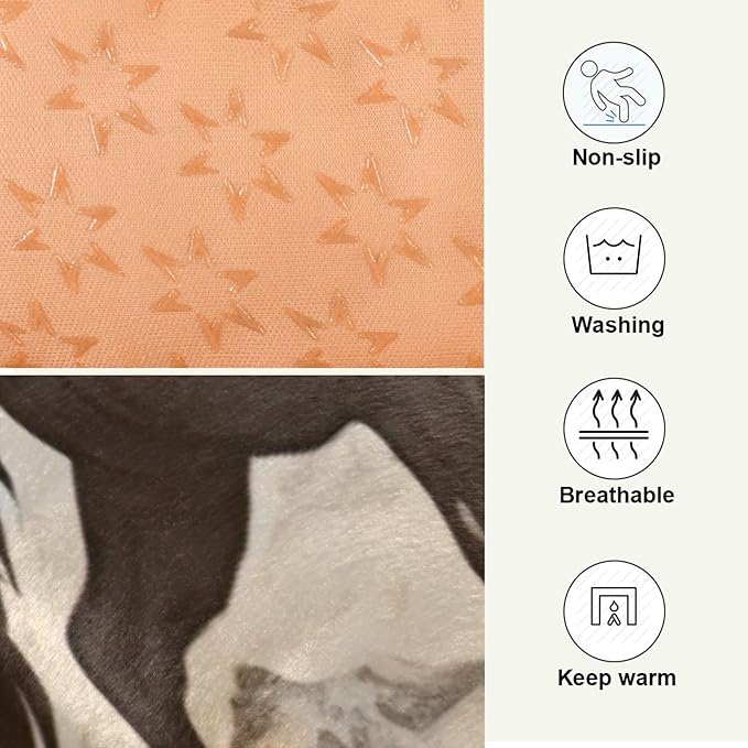 Western Desert Cowboy Dog Bed Cat Bed with Non-Slip Bottom, Kennel Bed Crate Soft Pet Bed Mattress Washable Pets Bed Pad for Small Medium Large Dogs Cats,36x24in