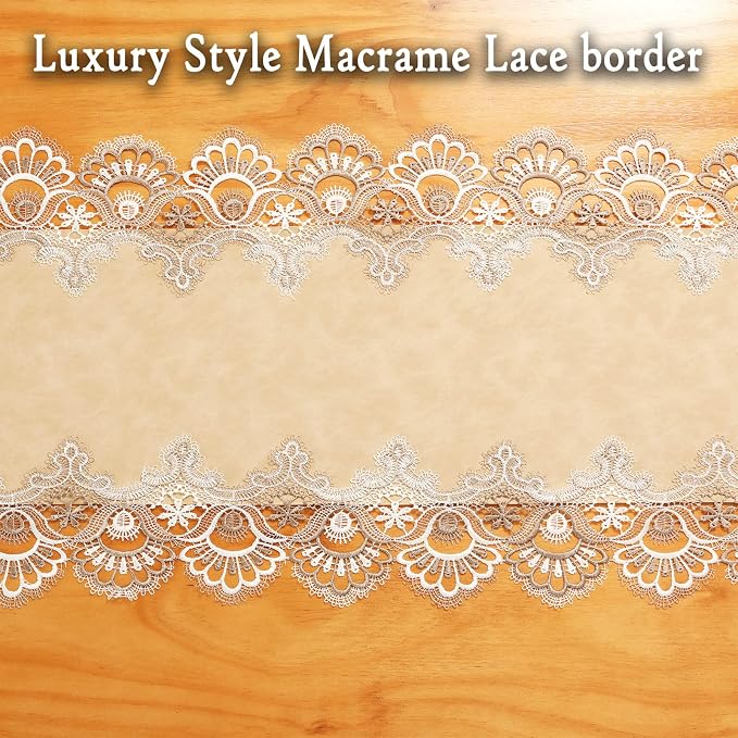 Lace Table Runner, Waterproof Oil-Proof PU Leather Table Runner