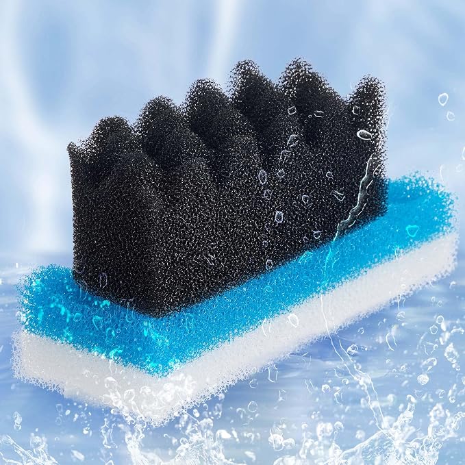 6 Pcs Aquarium Filters Bio Sponge Sets Compatible