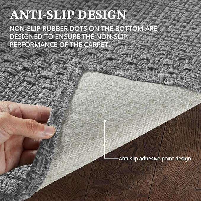 MatEssenz Runner Rug – Boho 2x6 ft Hallway Runner Rug Washable Non-Slip