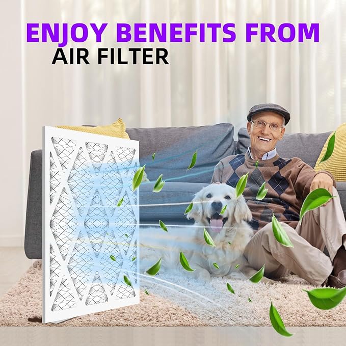 10x20x1 MERV 13 Pleated Air Filter MPR 1900 & FPR 10, Furnace Air Filters