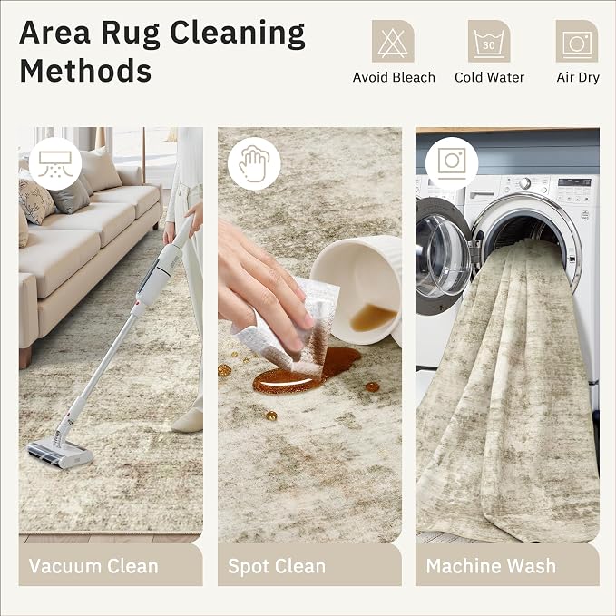 Soalmost Runner Rug 2x5 Washable Non-Slip Kitchen Runner Rugs