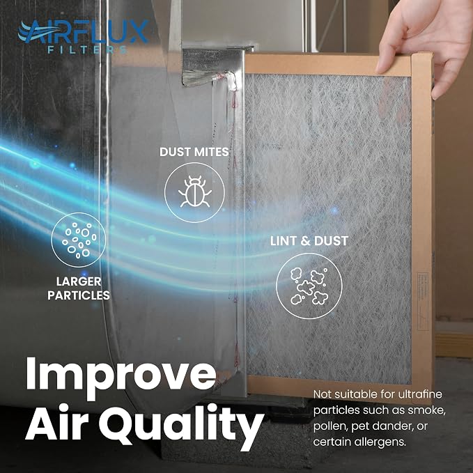 Fiberglass Air Filter -14x20x1Air Filter 12 Pack