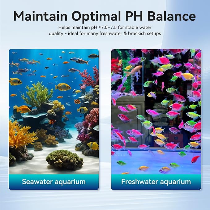 12-in-1 Aquarium Filter Media for Freshwater & Marine Tanks, Bio Filter Mix