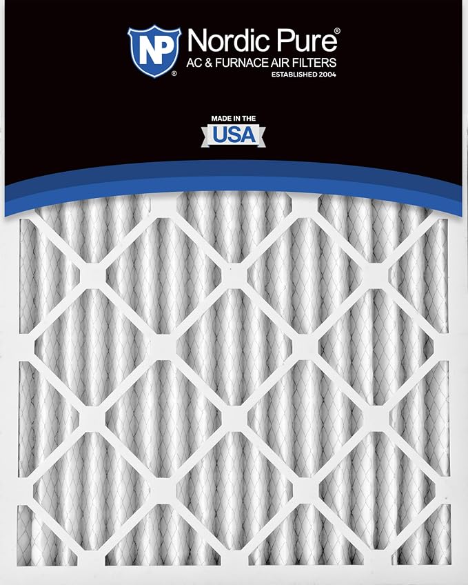 Nordic Pure 20x25x2 Pleated MERV 13 Air Filters 12 Pack