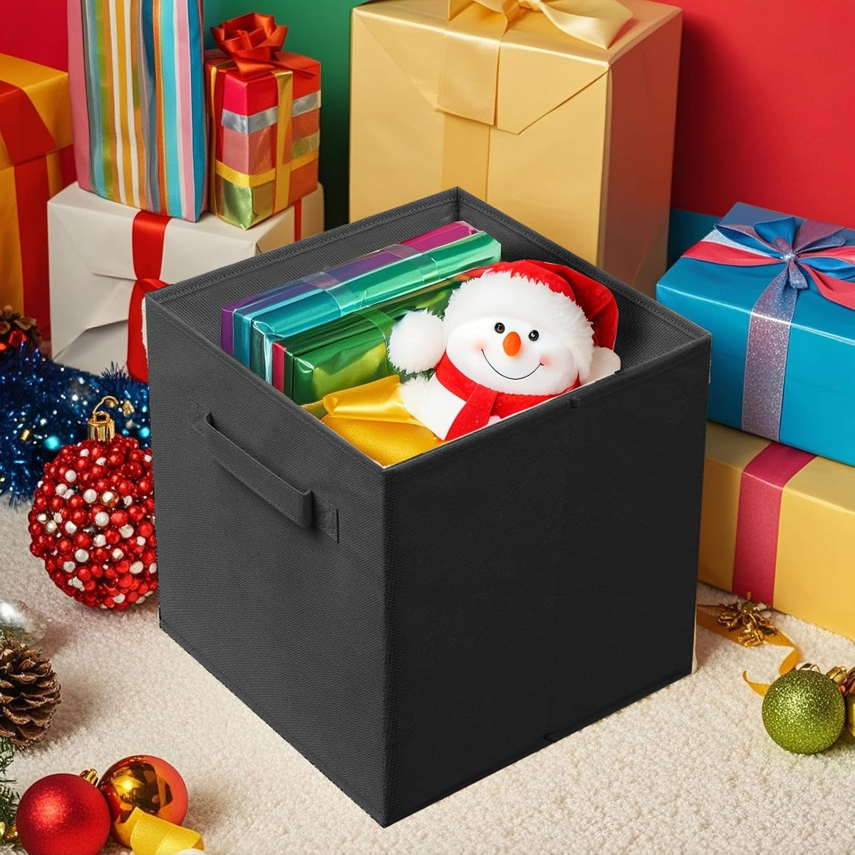 ShellKingdom Storage Bins, Foldable Fabric Storage Cube And Cloth Organizer
