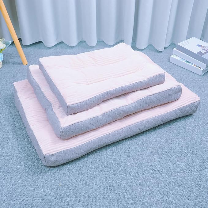 Dog Bed,pet Beds & Furniture,Machine-Washable Cushion for Dogs and Cats,Suitable for Dogs, Floor Furniture Use Pink S