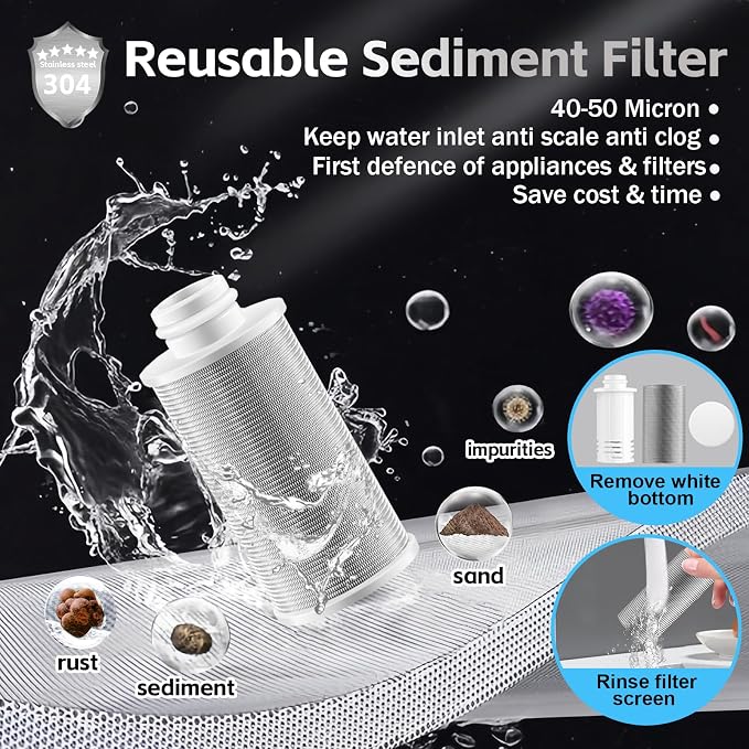 FA21 Washer Water Filter Reusable, brass garden hose filter