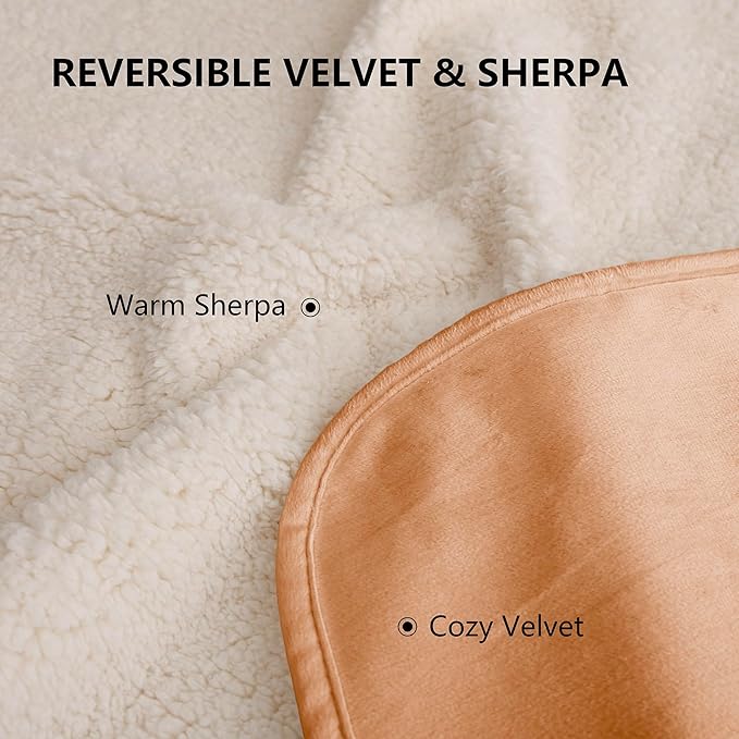 Waterproof Dog Blanket for Medium Dog, Leak Proof Pet Couch Sherpa Throw Blankets for Cat, Reversible Sofa Bed Protector Machine Washable-30 x40,Orange