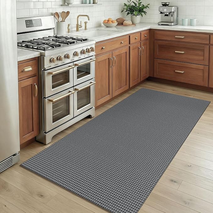 KOZYFLY Rugs for Entryway 3x5 ft Washable Area Rug Non Slip Rubber Backed Entry