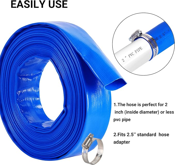 2.5" x 25 FT Pool Backwash Hose,