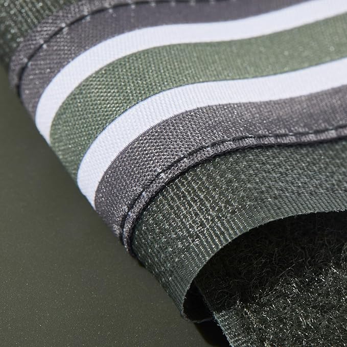 HORZE Adepto Open Front Tendon Boots | Durable Shell with Neoprene Lining - Beetle Khaki Green - Horse