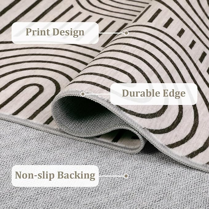 ROYHOME Washable Rug 8x10 Area Rugs