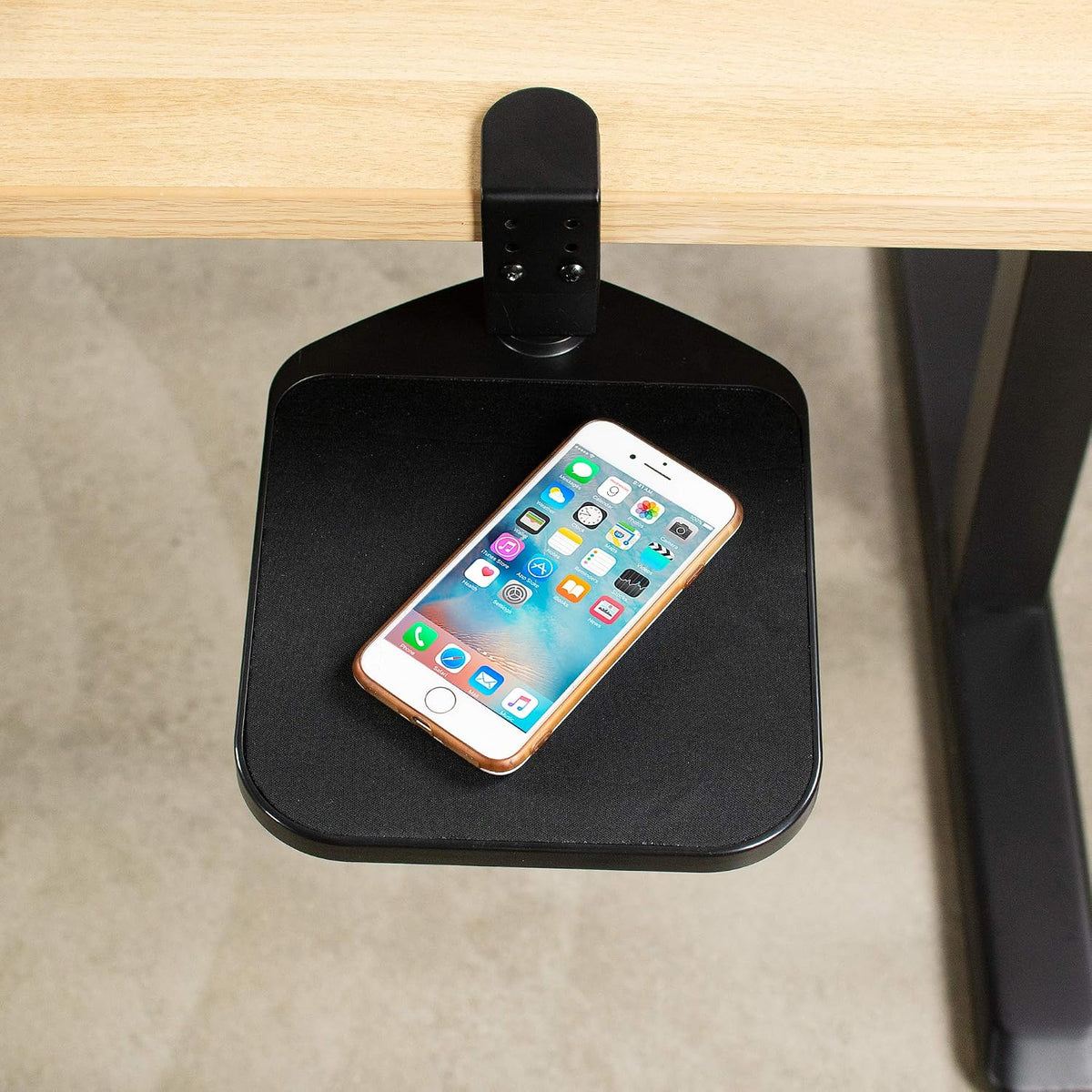 VIVO Black Clamp-on Mouse Pad Holder Platform, MOUNT-MS01A