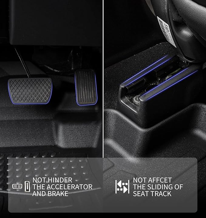 KELCSEECS® Floor Mats & Cargo Liner for 2019-2024 Lexus ES ES350 ES300h & 2025 Lexus ES300h,All Weather Protection TPE Floor Liners Front& Rear Row Full Set ES Accessories Black